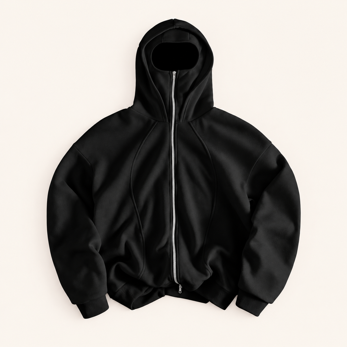 Edgy Double Hood Streetwear Jacket