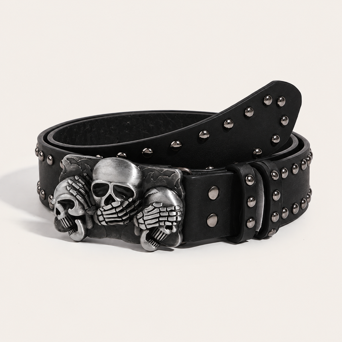 Soykre Rebel Chic Skull Buckle Belt