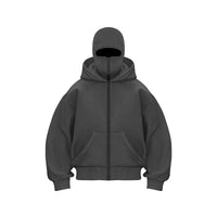 Edgy Double Hood Streetwear Jacket