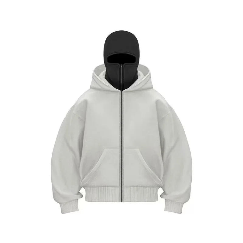 Edgy Double Hood Streetwear Jacket