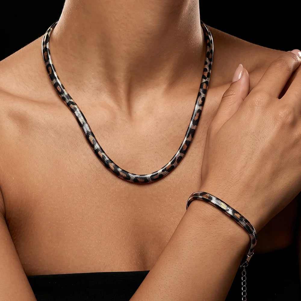 Fierce Leopard Snake Chain Jewelry