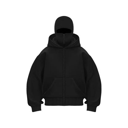 Edgy Double Hood Streetwear Jacket