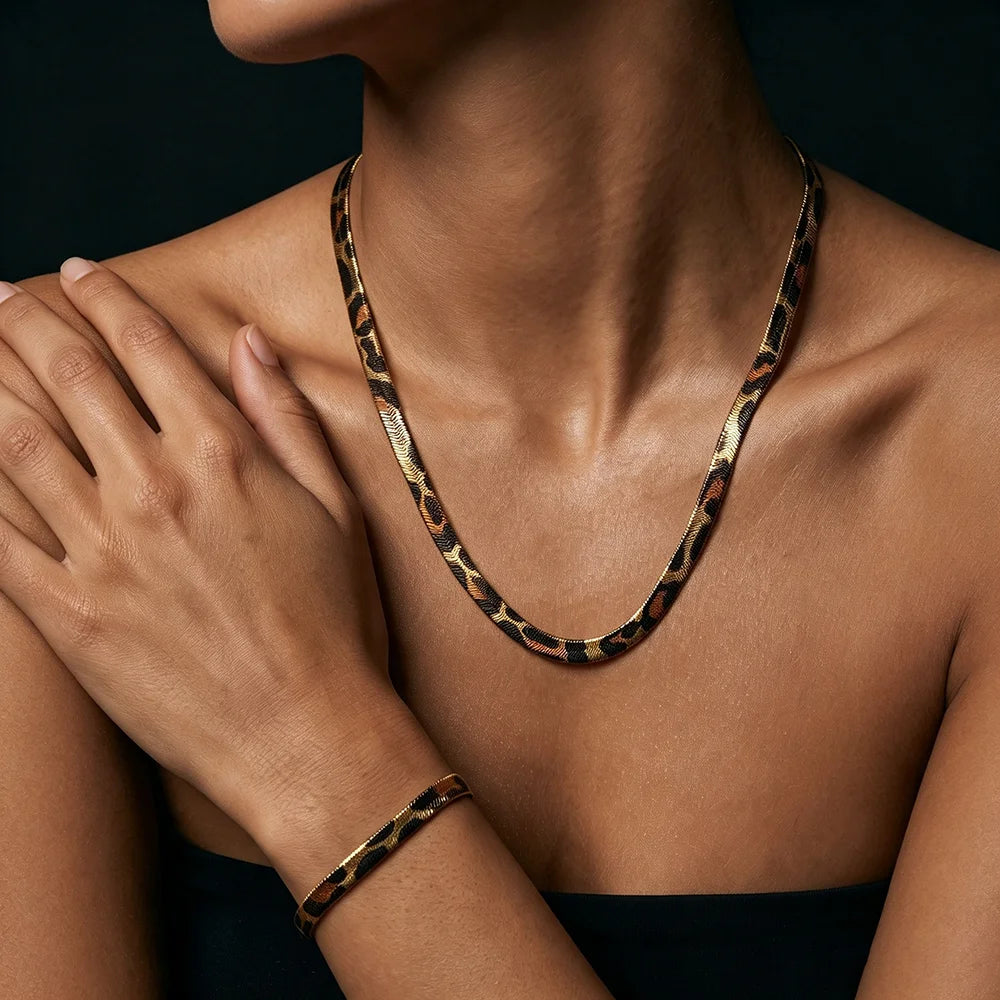 Fierce Leopard Snake Chain Jewelry
