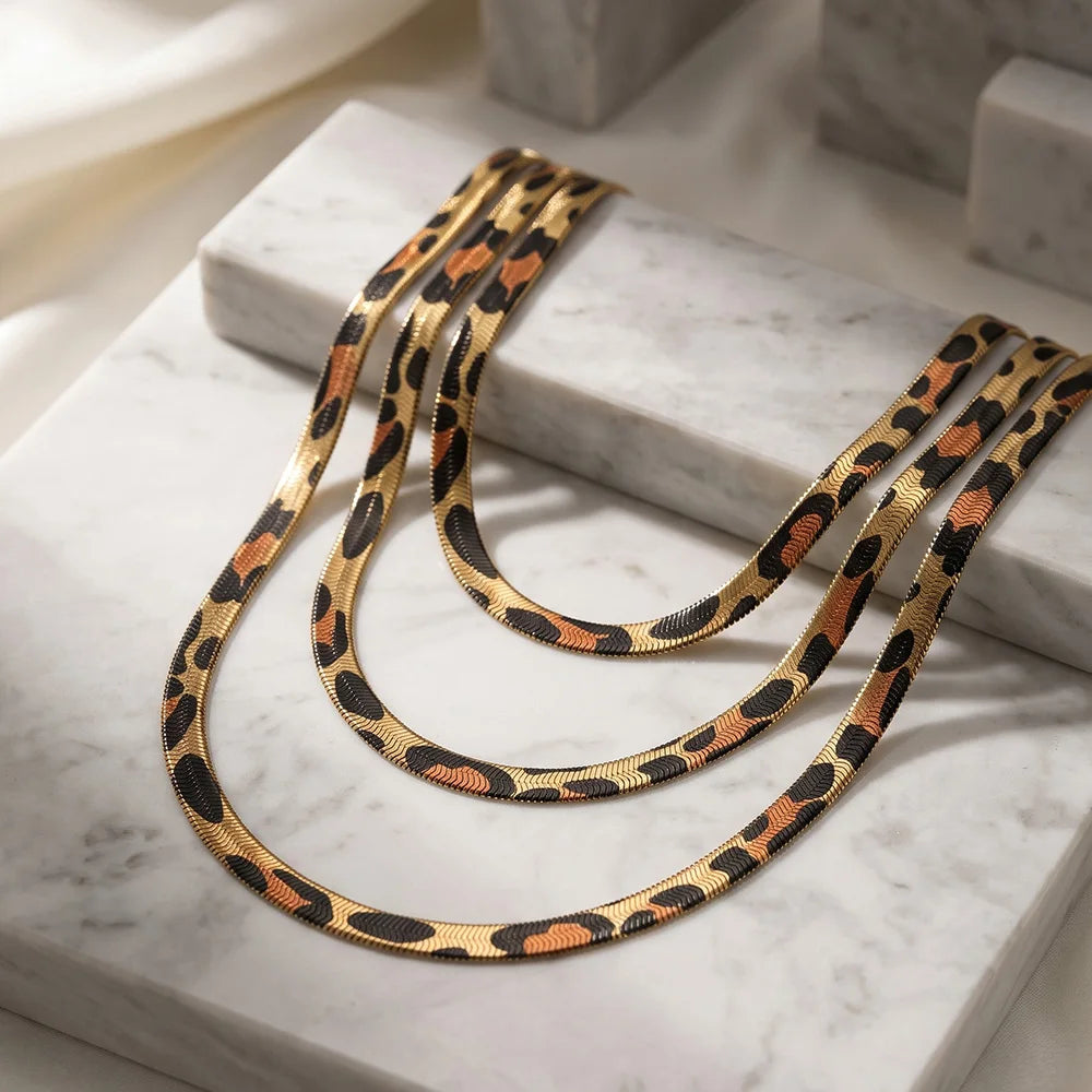 Fierce Leopard Snake Chain Jewelry