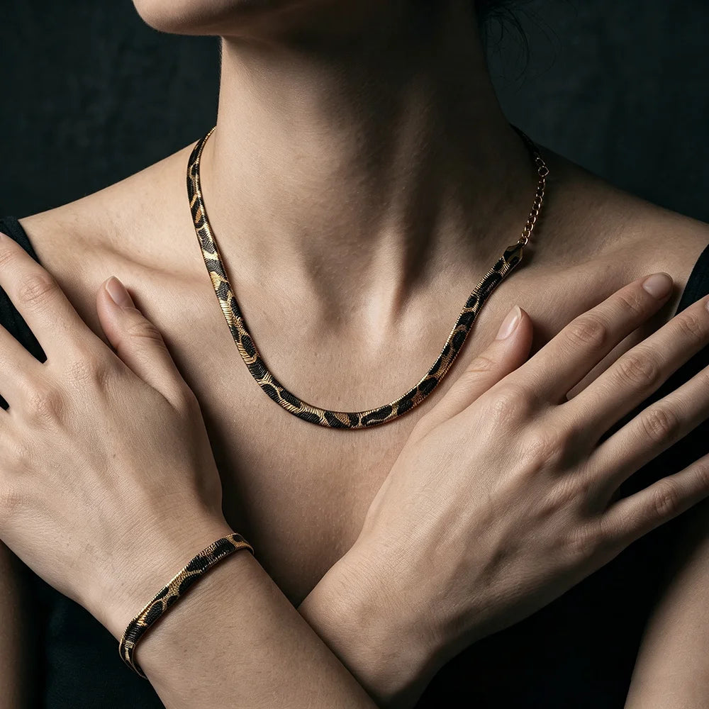 Fierce Leopard Snake Chain Jewelry