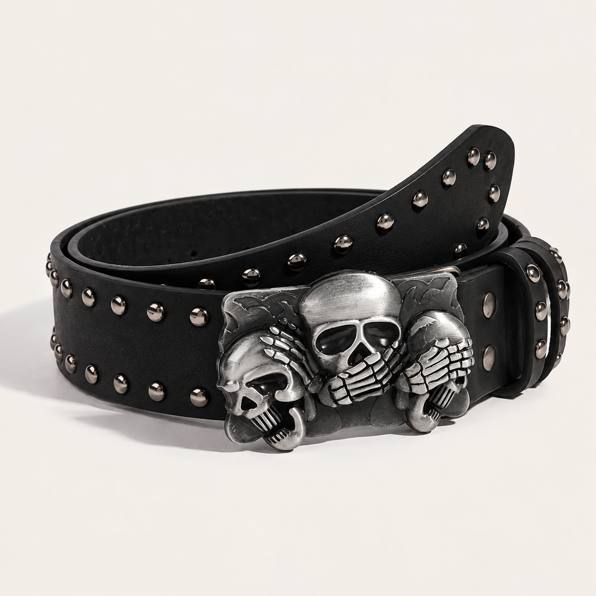 Soykre Rebel Chic Skull Buckle Belt