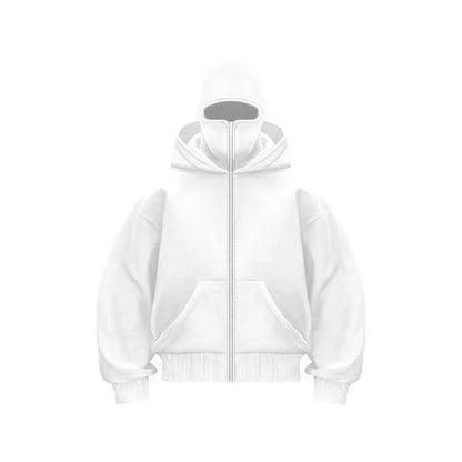 Edgy Double Hood Streetwear Jacket