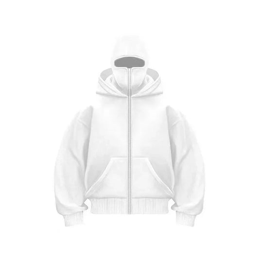 Edgy Double Hood Streetwear Jacket