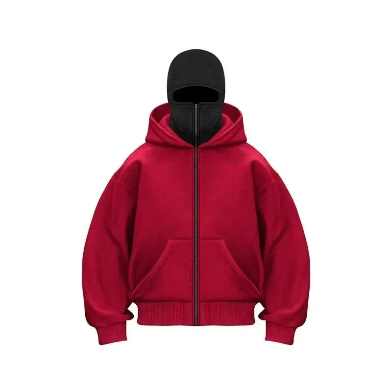 Edgy Double Hood Streetwear Jacket