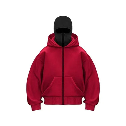 Edgy Double Hood Streetwear Jacket