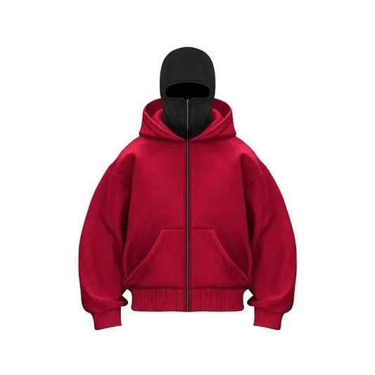 Edgy Double Hood Streetwear Jacket