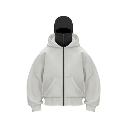Edgy Double Hood Streetwear Jacket