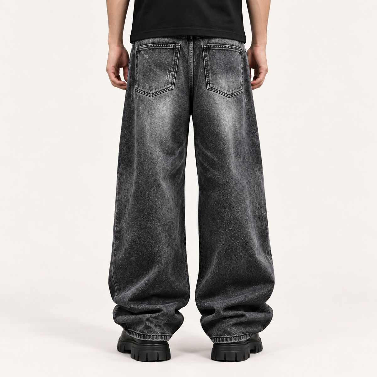 Soykre Timeless Oversized Wide-Leg Denim Pants